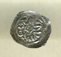 68437
<br/>
Pfennig aus der Zeit von Bischof Erlung (1105-1121) und Nachfolger
<br/>
<em>Erlung (1105-1121) und Nachfolger</em>